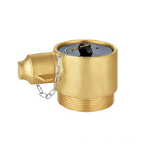 2 1/2'' Brass adaptor with male thread brass plated chrome plated siamese connections adaptor